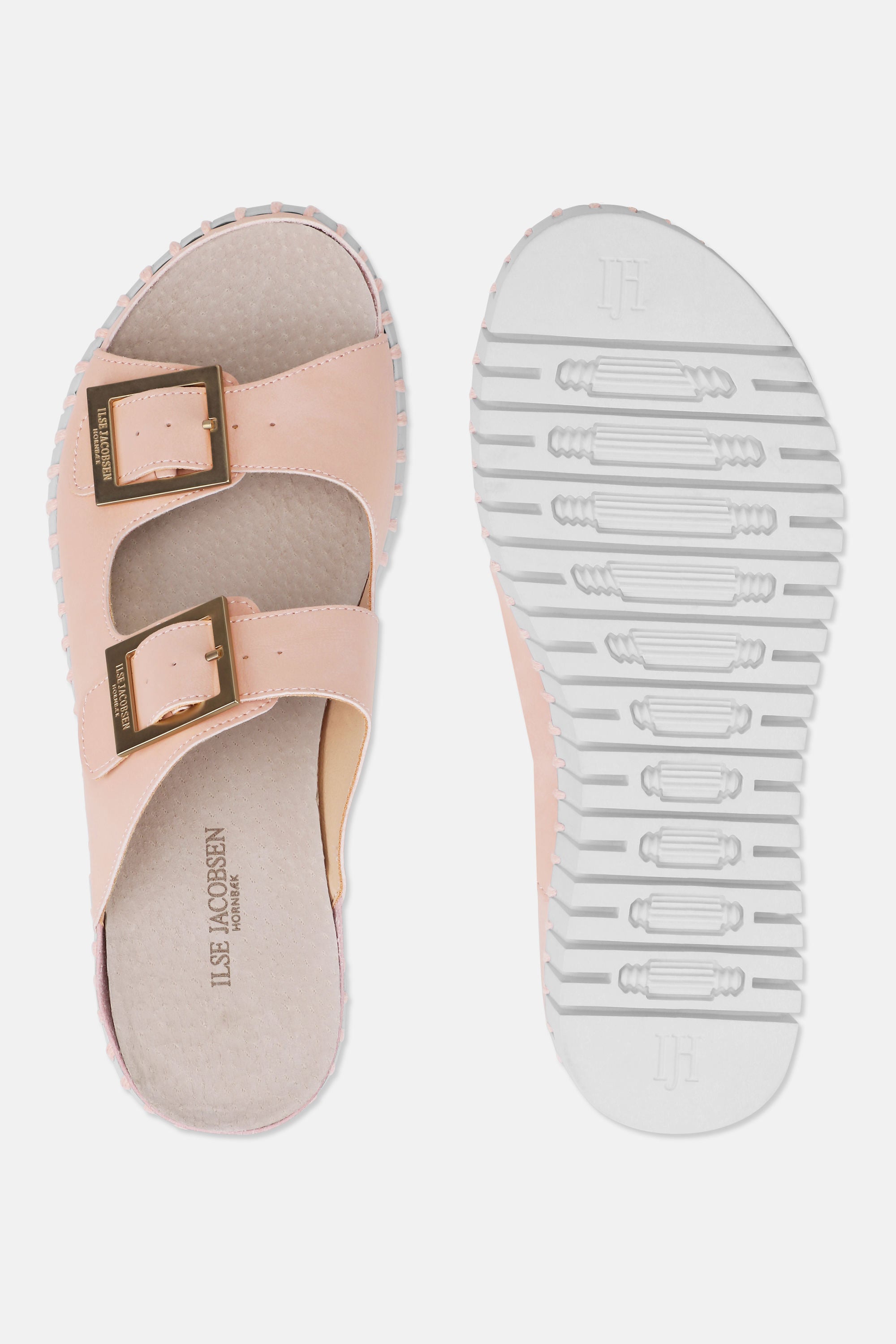 Platåsandaler Spenne - Adobe Rose White